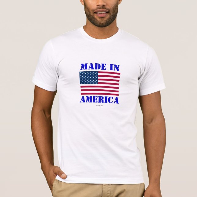 Camiseta Feito no t-shirt de América (Frente)