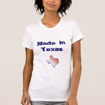 Feito no t-shirt de Texas