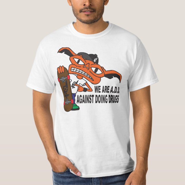 Camiseta Feito no t-shirt extremo A.D.D. (Frente)