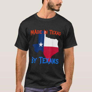 Camiseta Feito No Texas Por Texans Excelente Novelty Gift