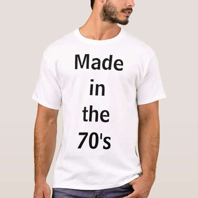 Camiseta Feito nos anos 70 (Frente)
