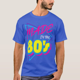 Camiseta Feito nos anos 80 1980 Música dos anos oitenta div