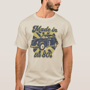 Camiseta feito nos anos 80 amantes de carros clássicos vint