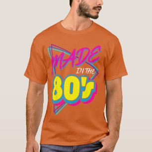 Camiseta Feito nos anos 80 Anos 80 Retro Anos Oitenta Antig