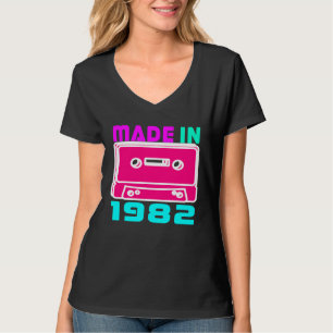Camiseta Feito nos anos 80 em 1982 Amor dos anos 80 Tema r