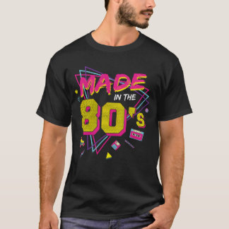 Camiseta Feito nos anos 80 Mulheres Homens Retro Anos Oiten