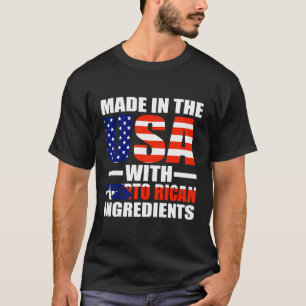 Camiseta Feito Nos Eua Com O Porto Rico Hoodie