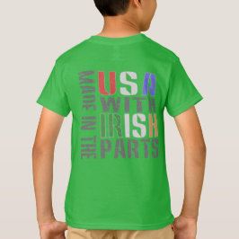 Camiseta Feito nos EUA com peças irlandesas