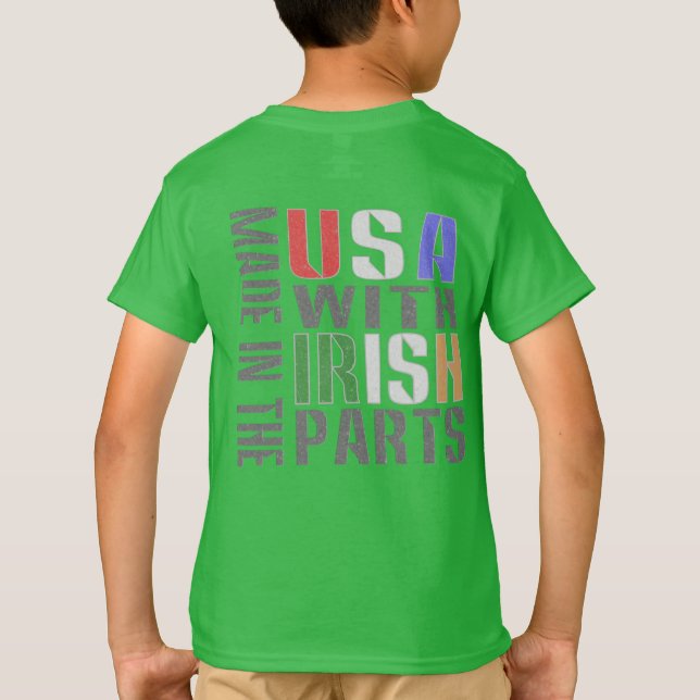 Camiseta Feito nos EUA com peças irlandesas (Verso)