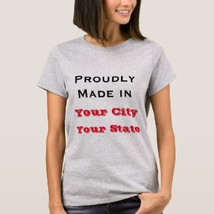 Camiseta Feito orgulhosa no t-shirt de maternidade