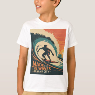 Camiseta Feito para as Ondas Cidade do Panamá