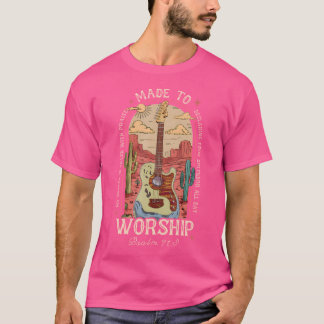 Camiseta Feito para o Culto Boho Ocidental, Guitarra