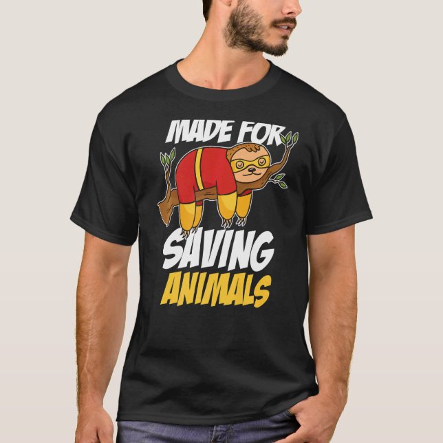 Camiseta Feito Para Salvar Animais 1 (Frente)
