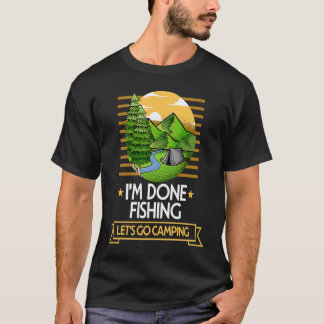 Camiseta Feito Pescar Vamos Acampar Pescador Natureza Amor