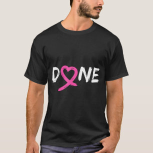 Camiseta Feito último dia de quimio de radiação câncer de m