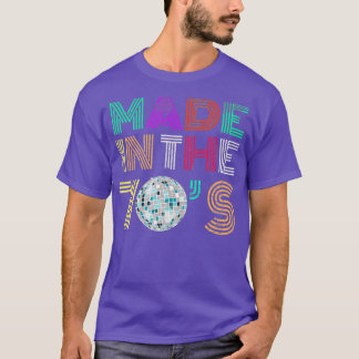 Camiseta Feitos nos Anos setenta dos anos 70 com traços ret