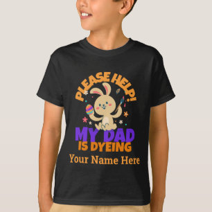 Camiseta Feixe de ovo de Páscoa personalizado Por favor, a