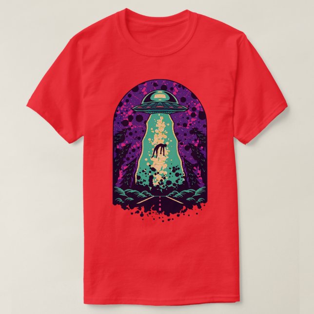 Camiseta Feixe de Rapto Colorido Aumentado (Frente do Design)