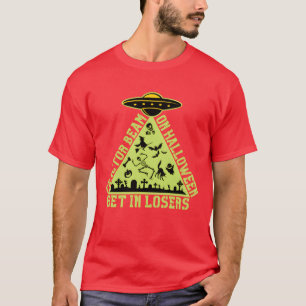 Camiseta Feixe de trator no amigo Halloween