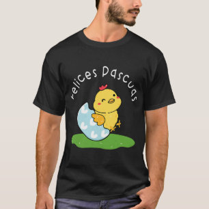 Camiseta Felices Pascuas 2Frango Felz pascoa Espanhol