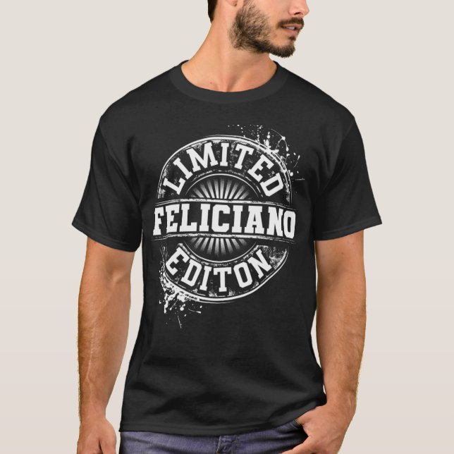 Camiseta FELICIANO Funny Surname Family Tree Birthday Reuni (Frente)