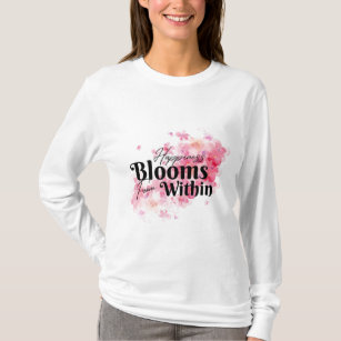 Camiseta Felicidade Bloomia de Dentro