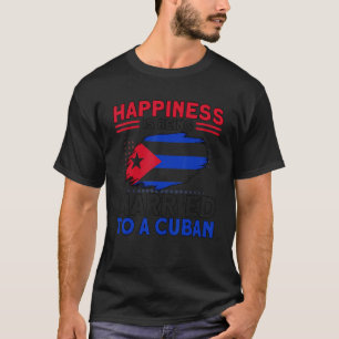 Camiseta Felicidade Casada com Bandeira Cubana Roota Cuba
