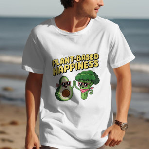 Camiseta Felicidade com base em plantas