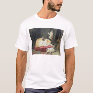 Camiseta Felicidade da lareira (óleo no painel)