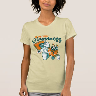 Camiseta Felicidade de enterrada no basquete