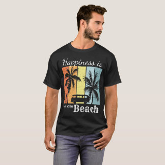 Camiseta Felicidade de férias de verão é um dia na praia