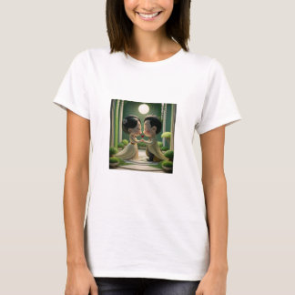 Camiseta Felicidade de Jardim: Conexão Sensata de Um Casal
