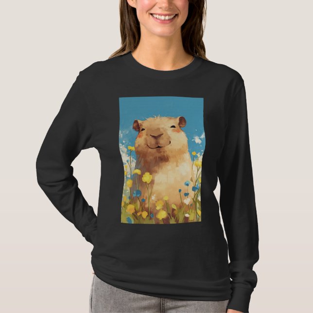 Camiseta Felicidade do Capivara (Frente)
