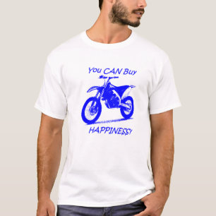 Camiseta Felicidade do comprar - azul no branco