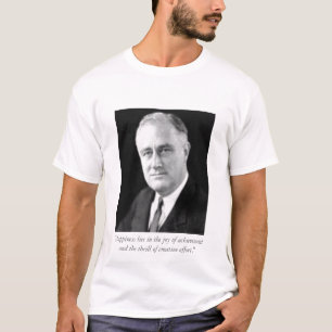 Camiseta Felicidade do FDR a "encontra-se na alegria do