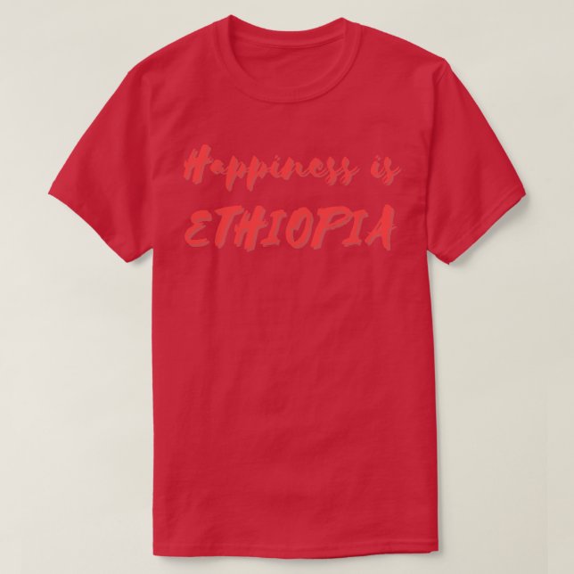 Camiseta Felicidade é a Etiópia (Frente do Design)