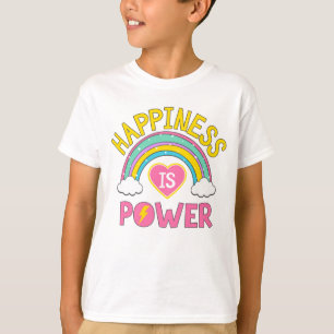 Camiseta Felicidade é Arco-Íris de Potência