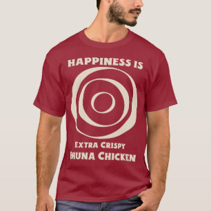 Camiseta Felicidade é Bhuna de Frango Extra Crocante Amante