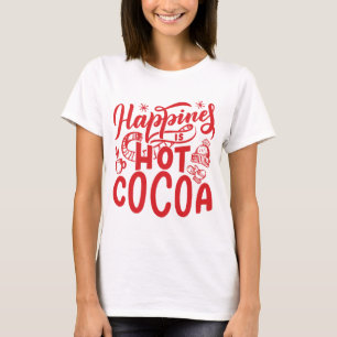 Camiseta Felicidade é cacau quente