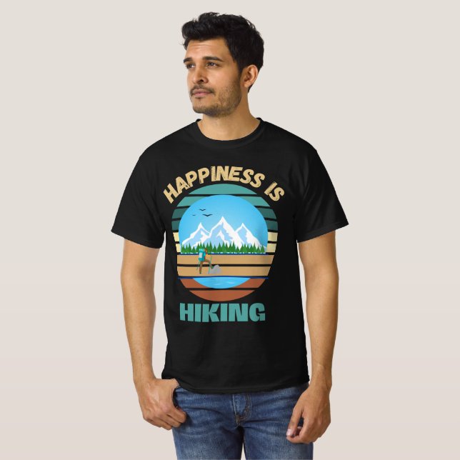 CAMISETA FELICIDADE É CAMINHAR (Frente Completa)