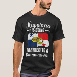 Camiseta Felicidade É Casada Com Casamento Panamenho