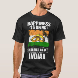 Camiseta Felicidade É Casada Com Um índio