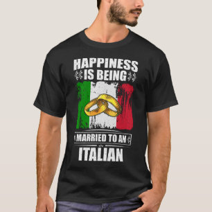 Camiseta Felicidade É Casada Com Um Italiano