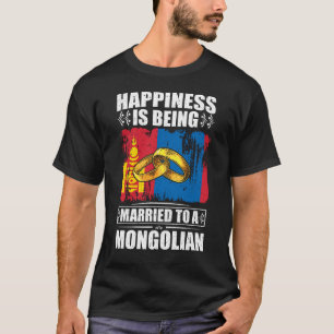 Camiseta Felicidade É Casada Com Um Mongol
