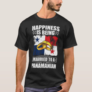Camiseta Felicidade É Casada Com Um Panamá