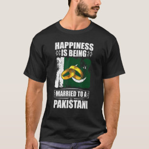 Camiseta Felicidade É Casada Com Um Paquistão Paquistanês