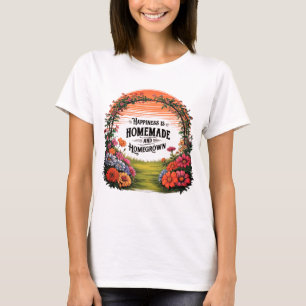 Camiseta Felicidade é caseira e caseira