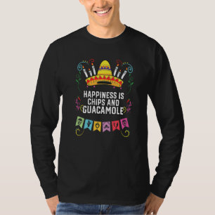Camiseta Felicidade é Chips e Guacamole Avocado Veg