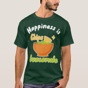 Camiseta Felicidade é Chips Guacamole
