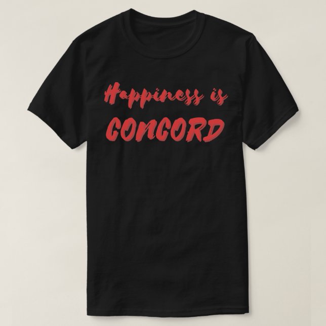 Camiseta Felicidade é Concord (Frente do Design)